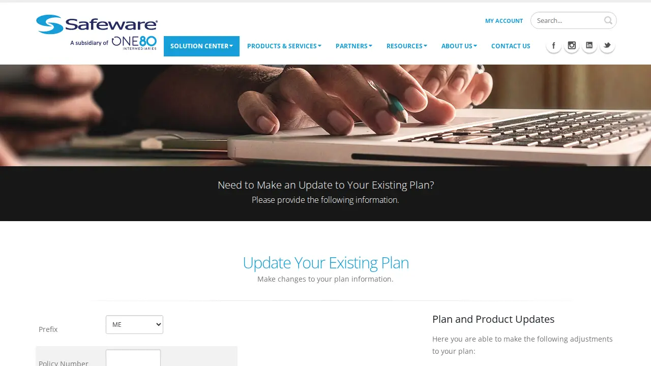 Safeware page