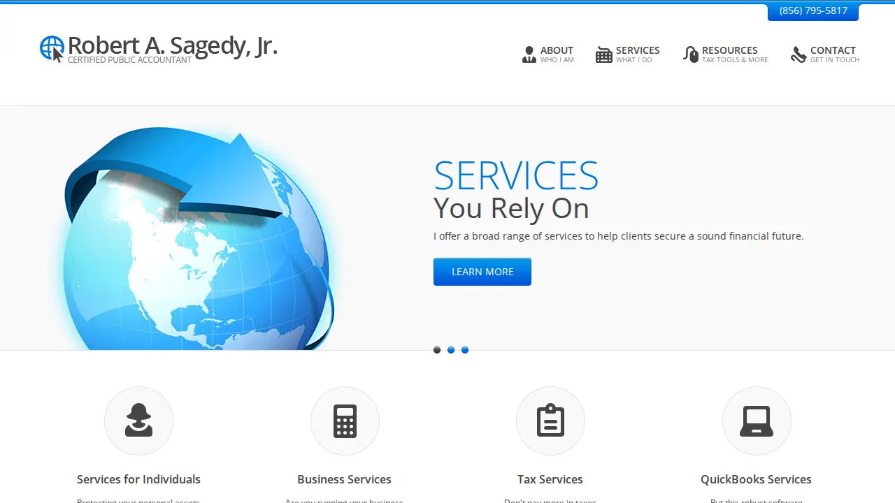 Robert A. Sagedy, Jr., CPA page