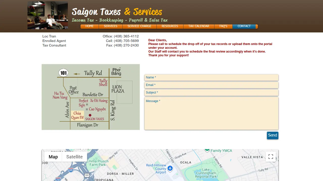 Saigon Taxes page