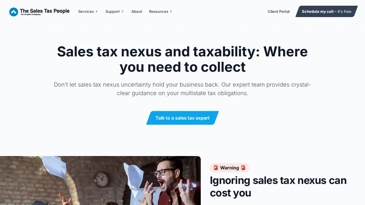 The Sales Tax People page