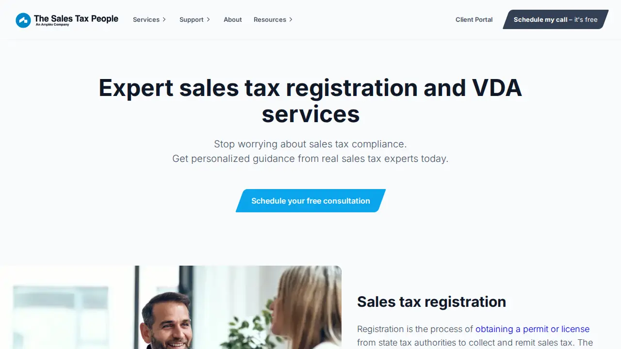 The Sales Tax People page