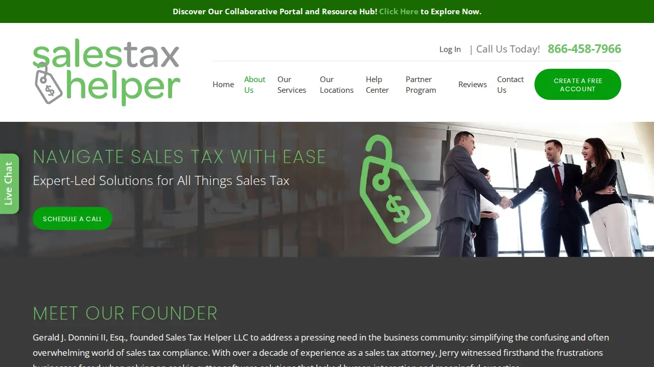 Sales Tax Helper LLC page