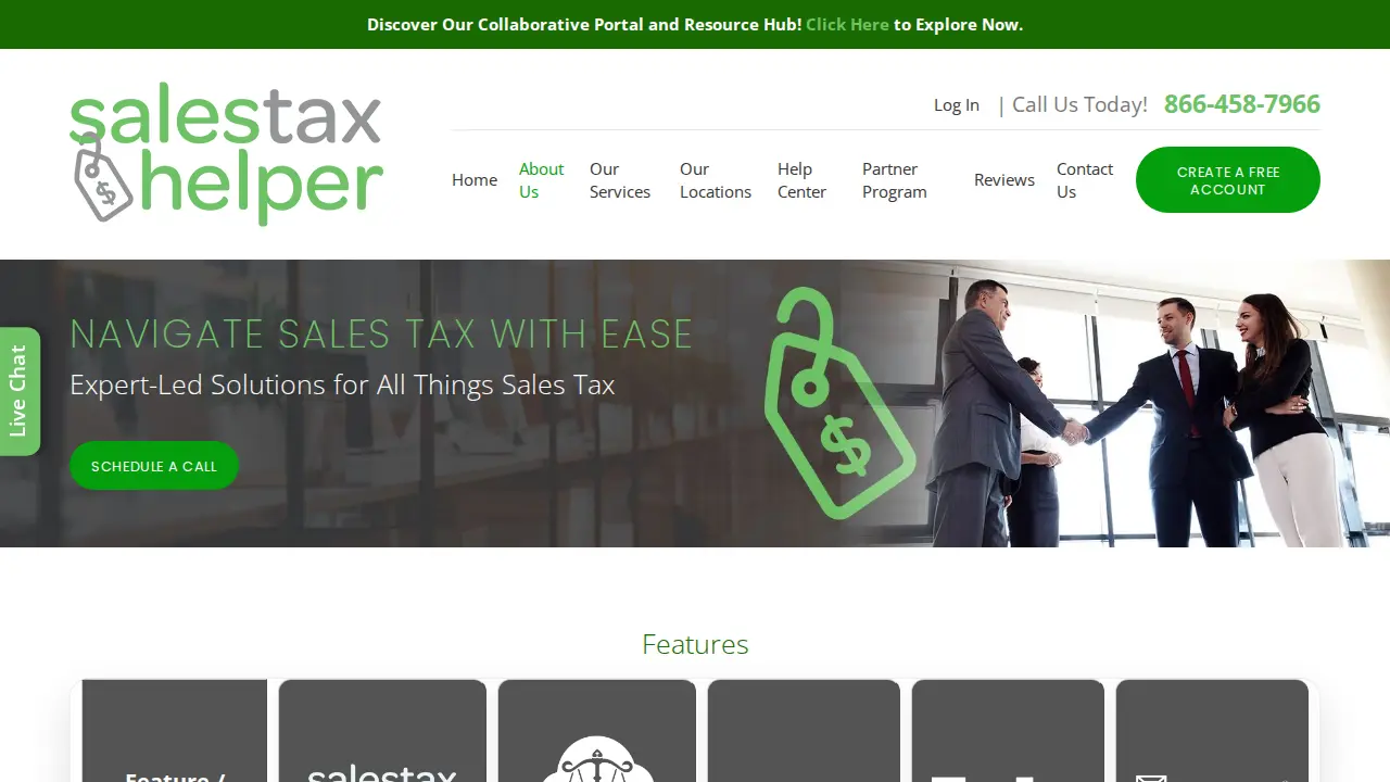 Sales Tax Helper LLC page