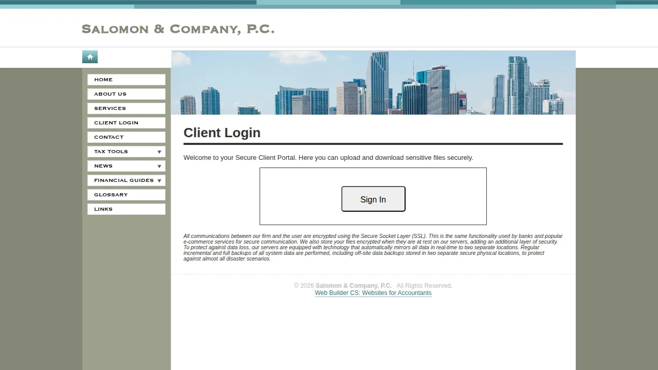 Salomon & Company, PC page