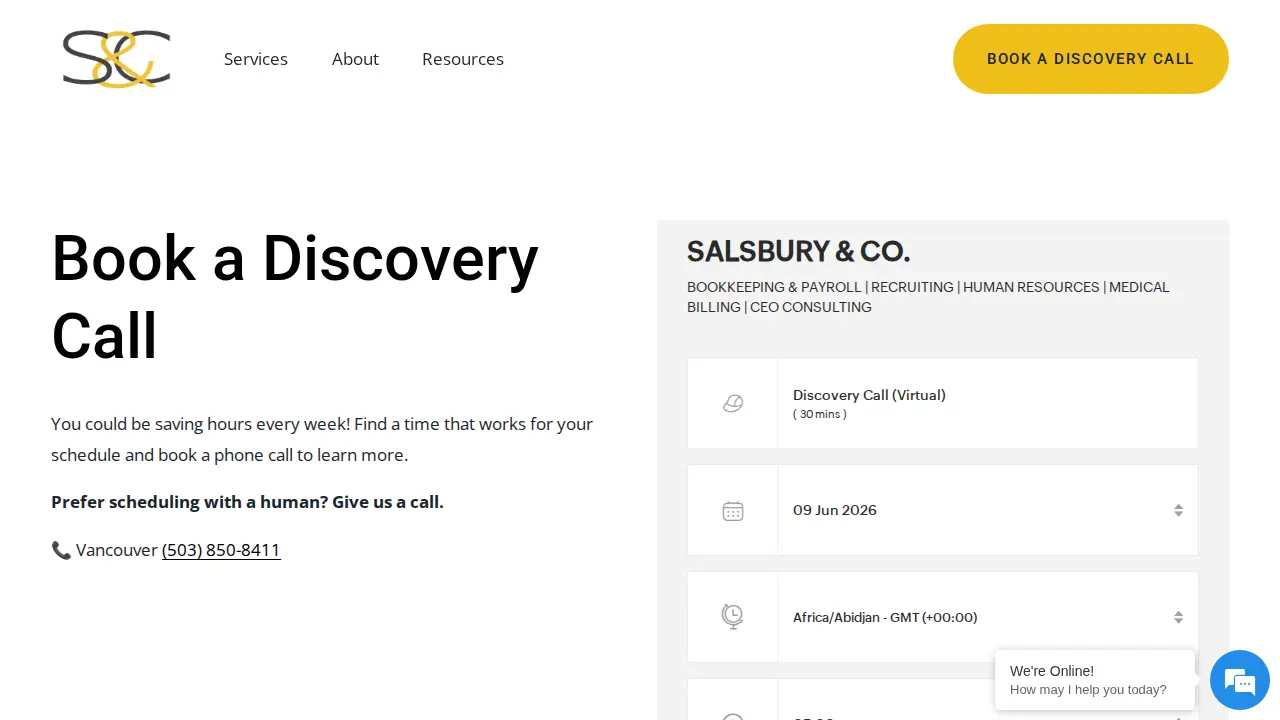 Salsbury & Co., LLC page