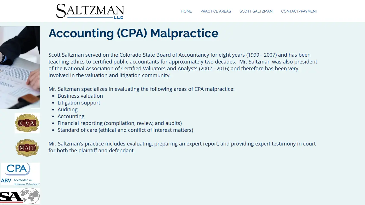 Saltzman LLC page