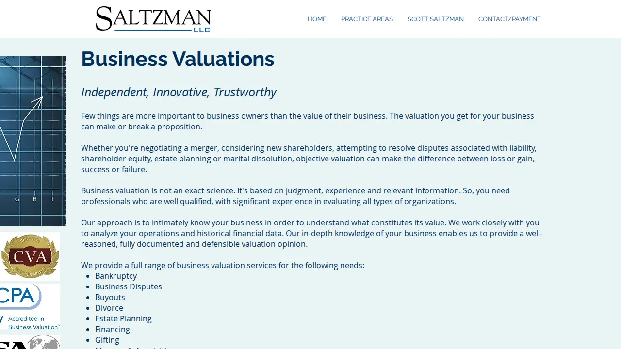 Saltzman LLC page