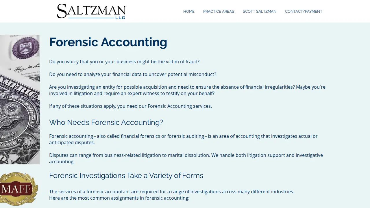 Saltzman LLC page