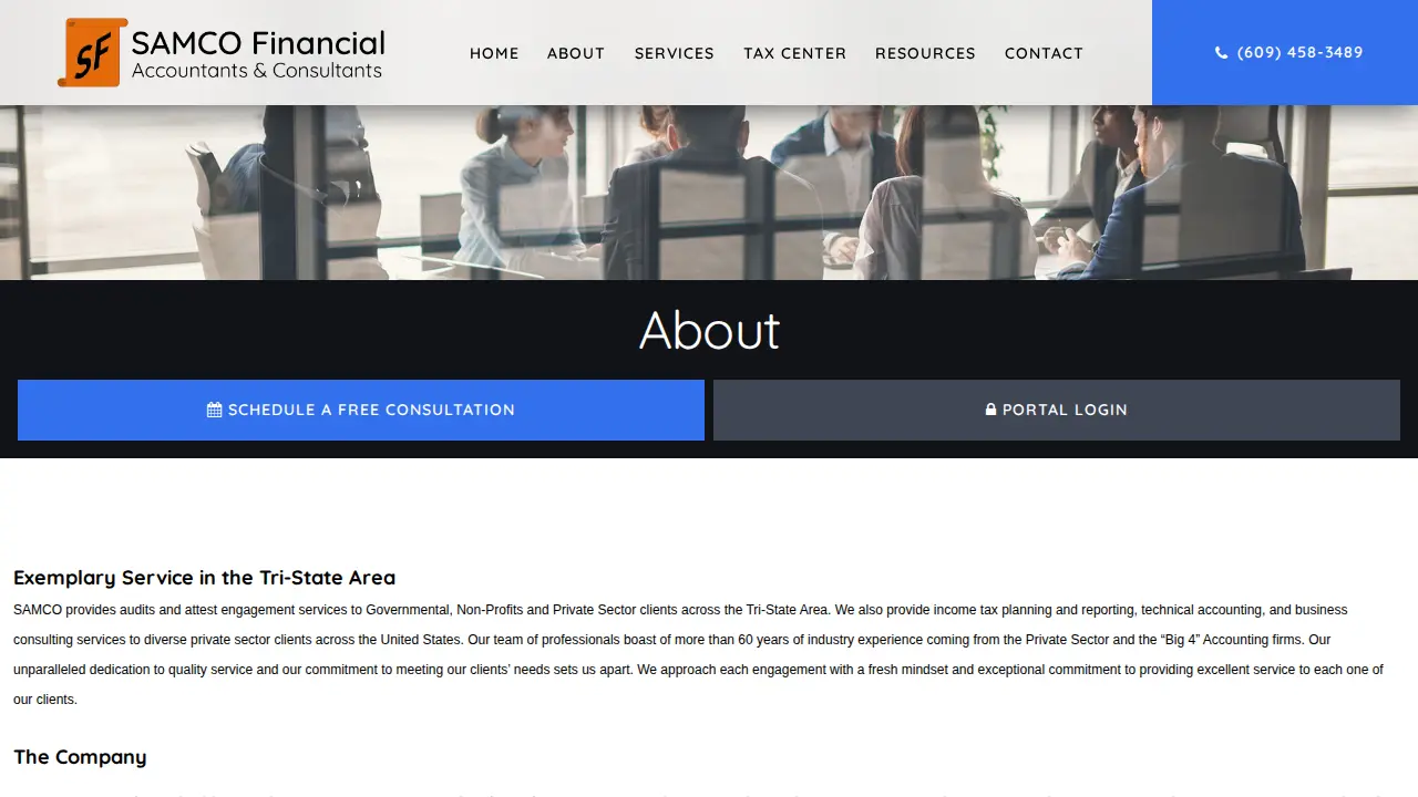 Samco Financial Llc page