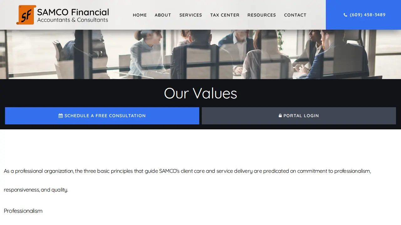 Samco Financial Llc page
