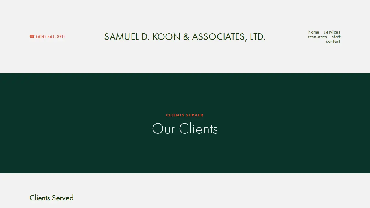 Samuel D Koon & Associates page