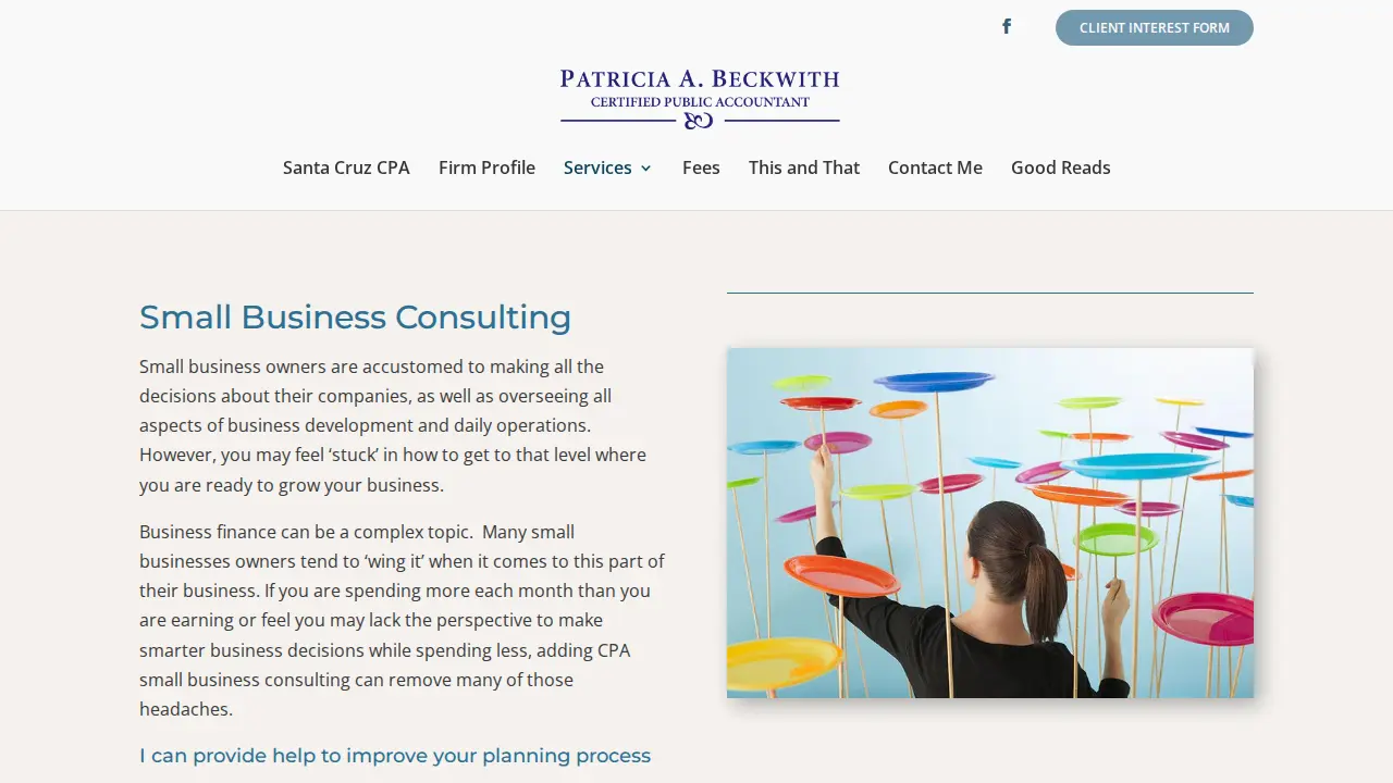 Patricia A. Beckwith, CPA page
