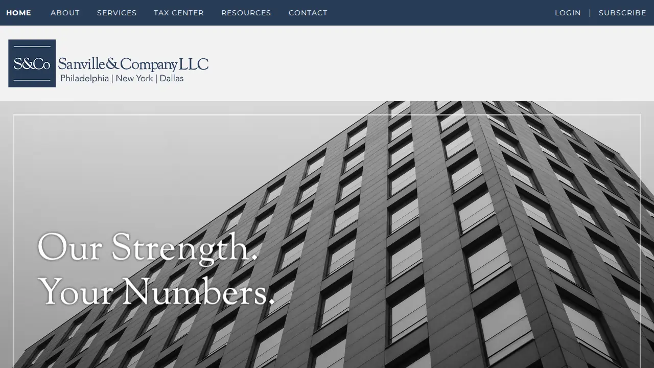 Sanville & Company CPA page