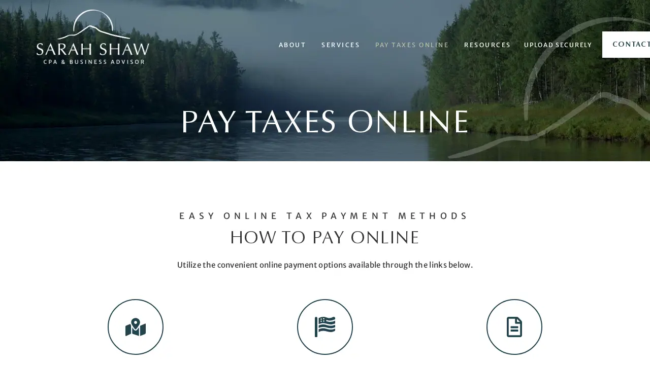 Sarah Shaw, CPA & Business Advisor page