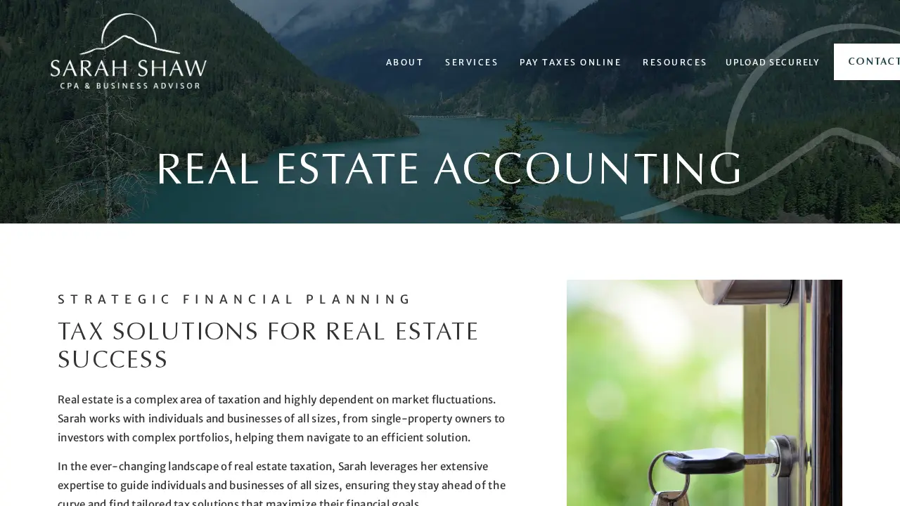 Sarah Shaw, CPA & Business Advisor page