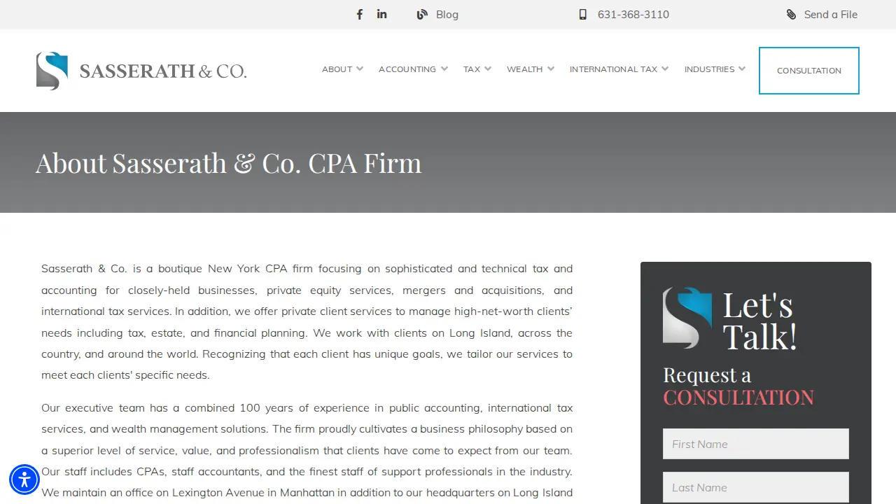 Sasserath & Co. page