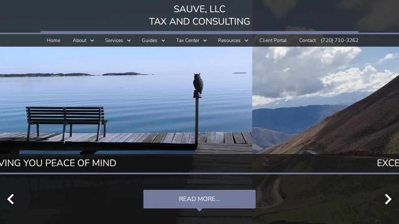 Sauve LLC - Tax and Consulting website