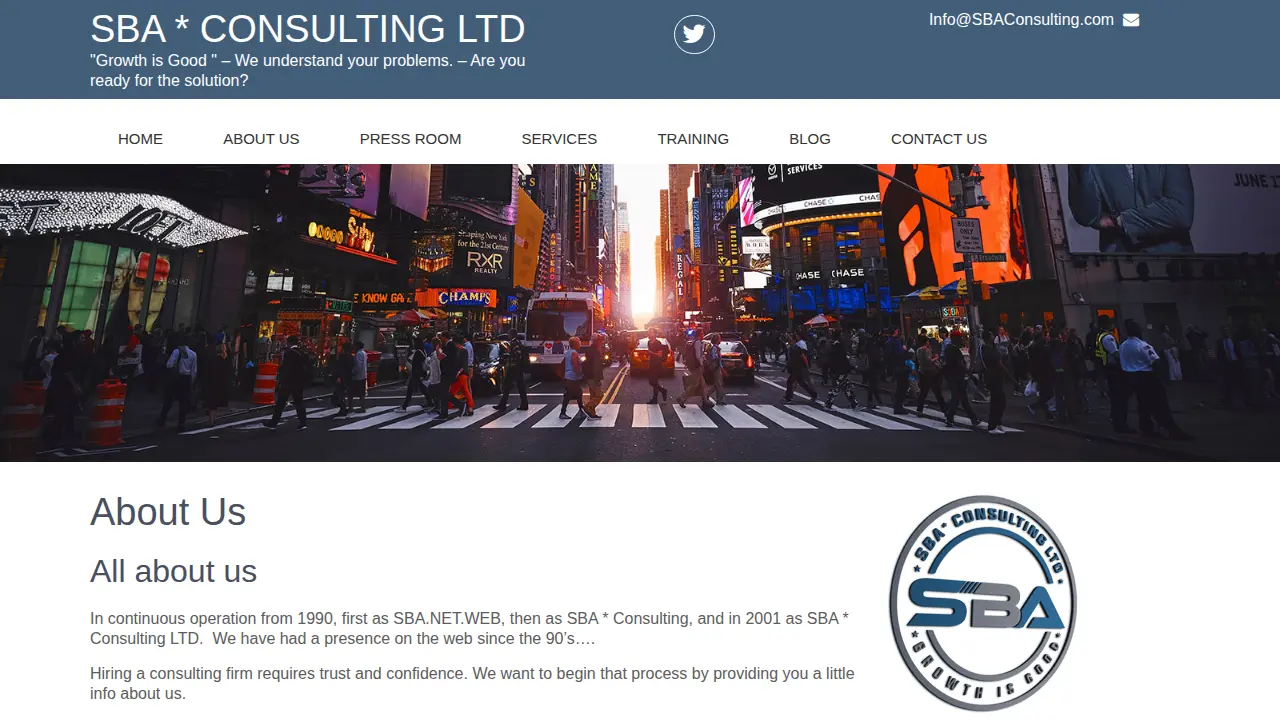 SBA * Consulting page