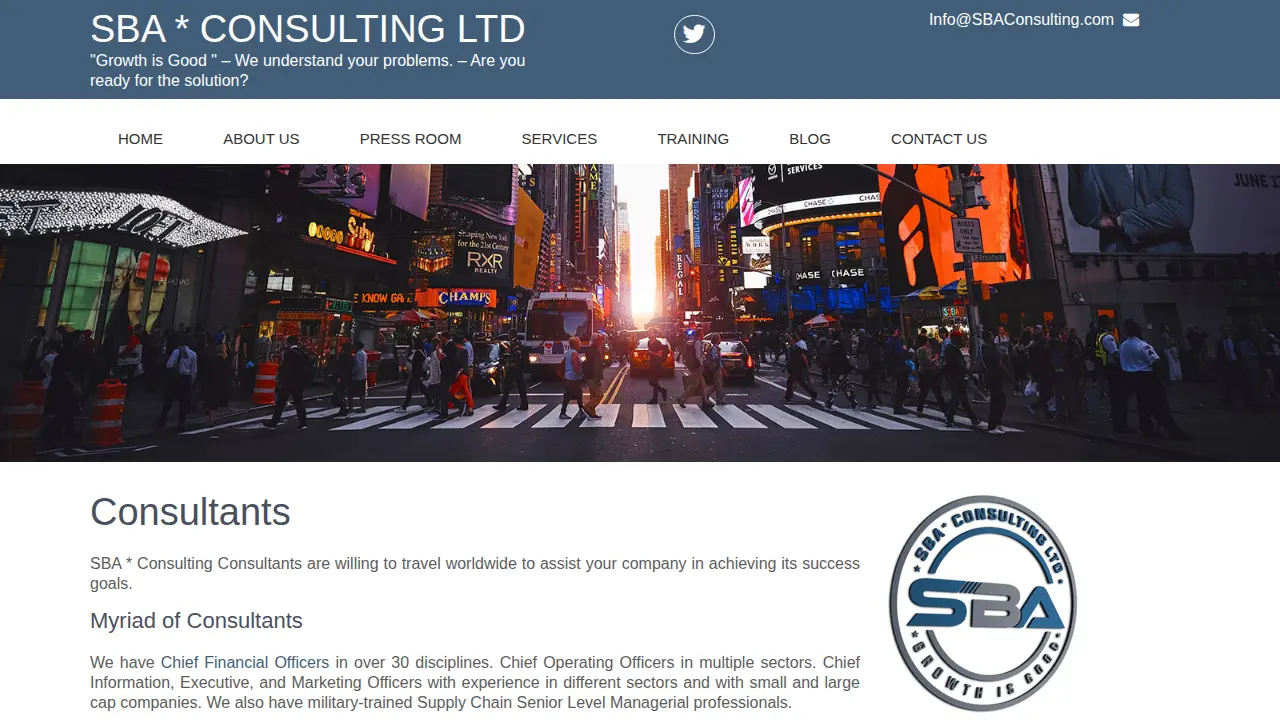 SBA * Consulting page