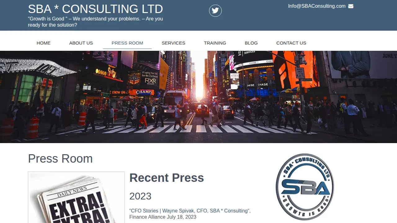 SBA * Consulting page