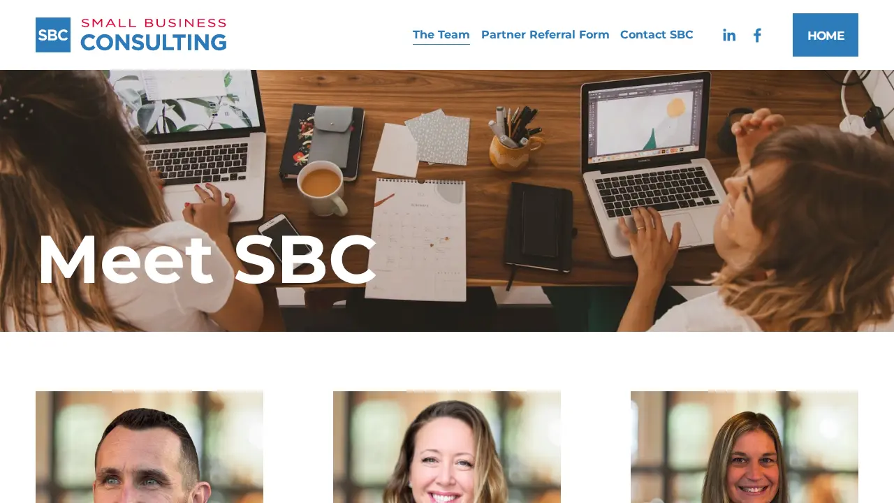 SBC Small Business Consulting page