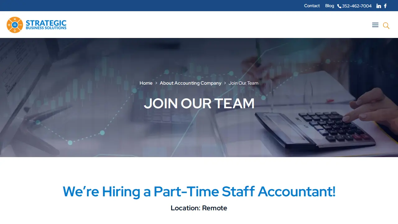 Strategic Business Solutions LLC page