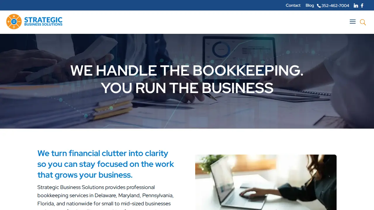 Strategic Business Solutions LLC website