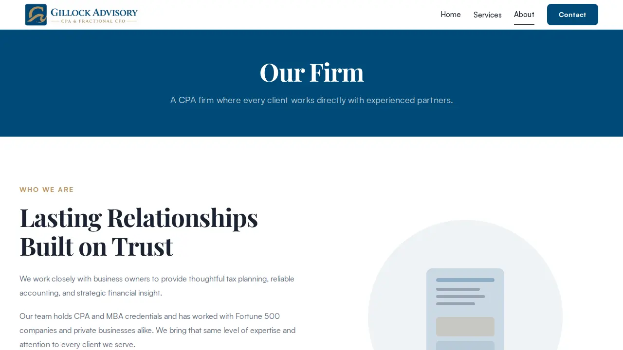 Seabreeze Accounting and Tax page
