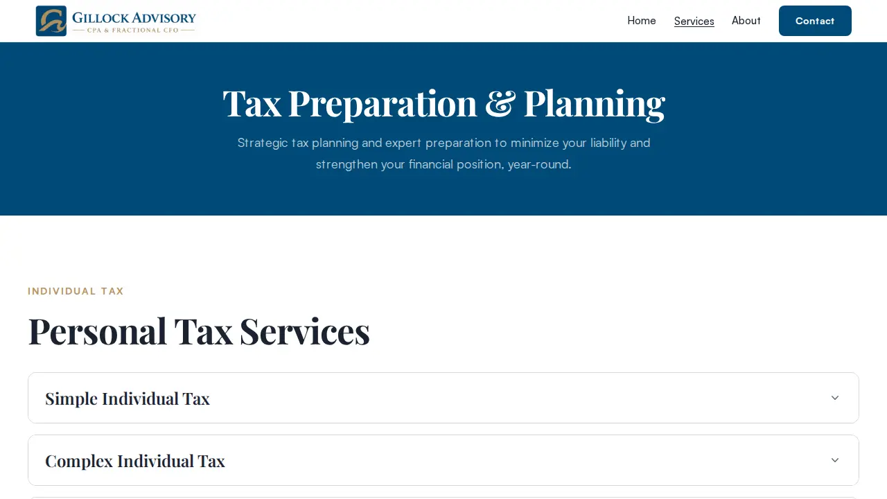 Seabreeze Accounting and Tax page