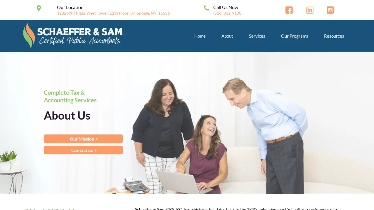 Schaeffer & Sam, CPA, P.C. page