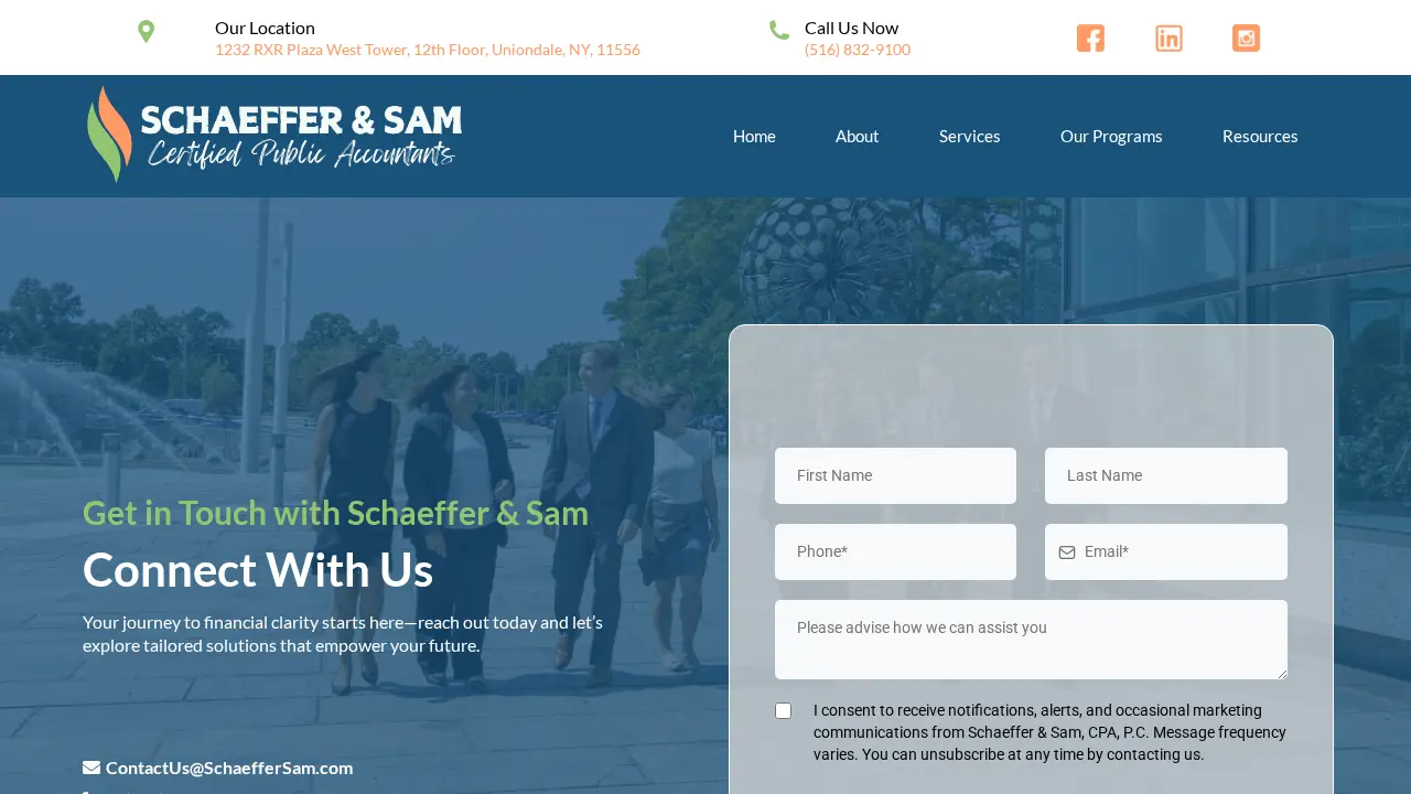 Schaeffer & Sam, CPA, P.C. page