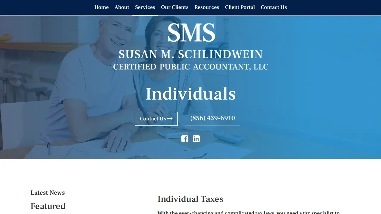 Susan M Schlindwein CPA LLC page