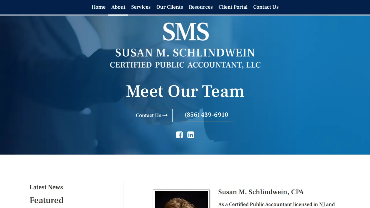 Susan M Schlindwein CPA LLC page