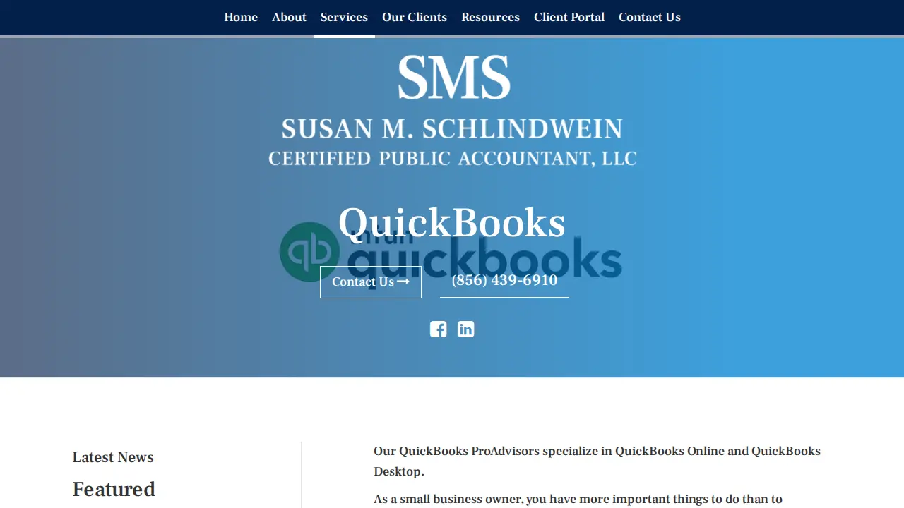 Susan M Schlindwein CPA LLC page