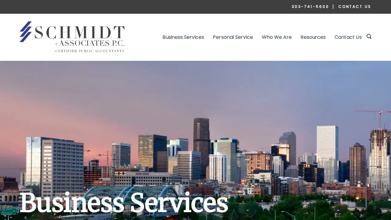 Schmidt & Associates CPA Firm page