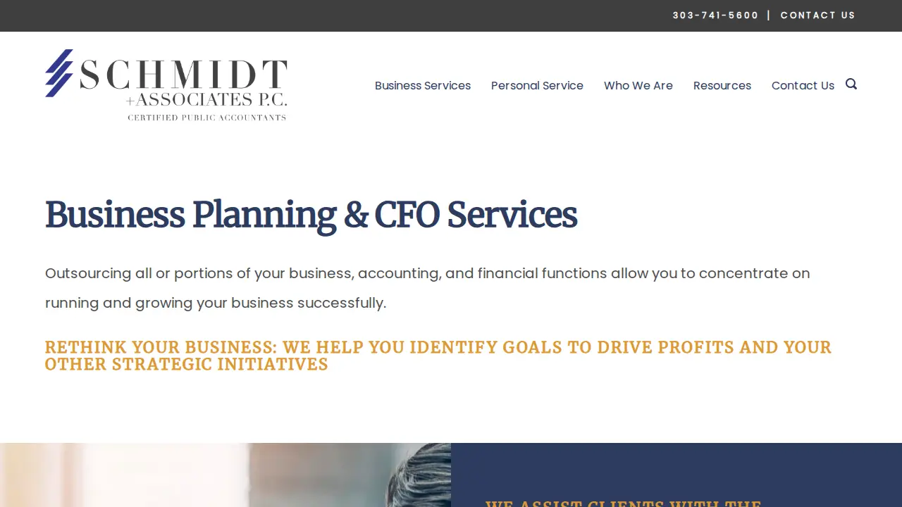 Schmidt & Associates CPA Firm page