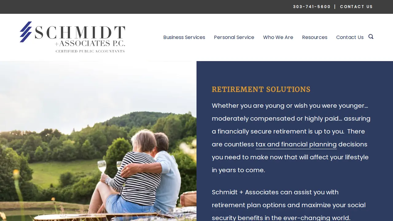 Schmidt & Associates CPA Firm page