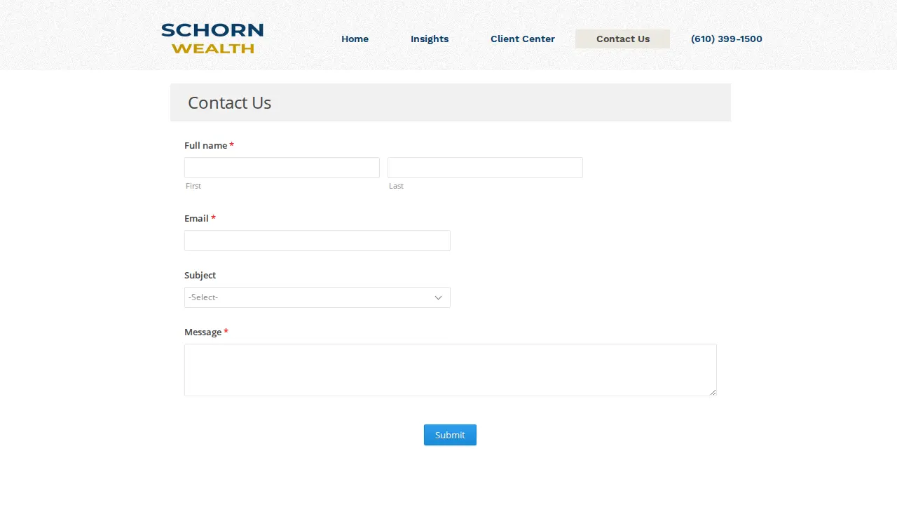 Schorn Wealth page