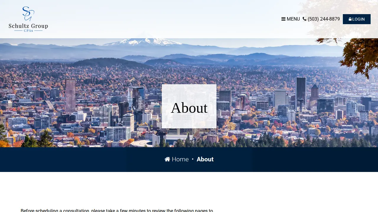Schultz Group CPAs page