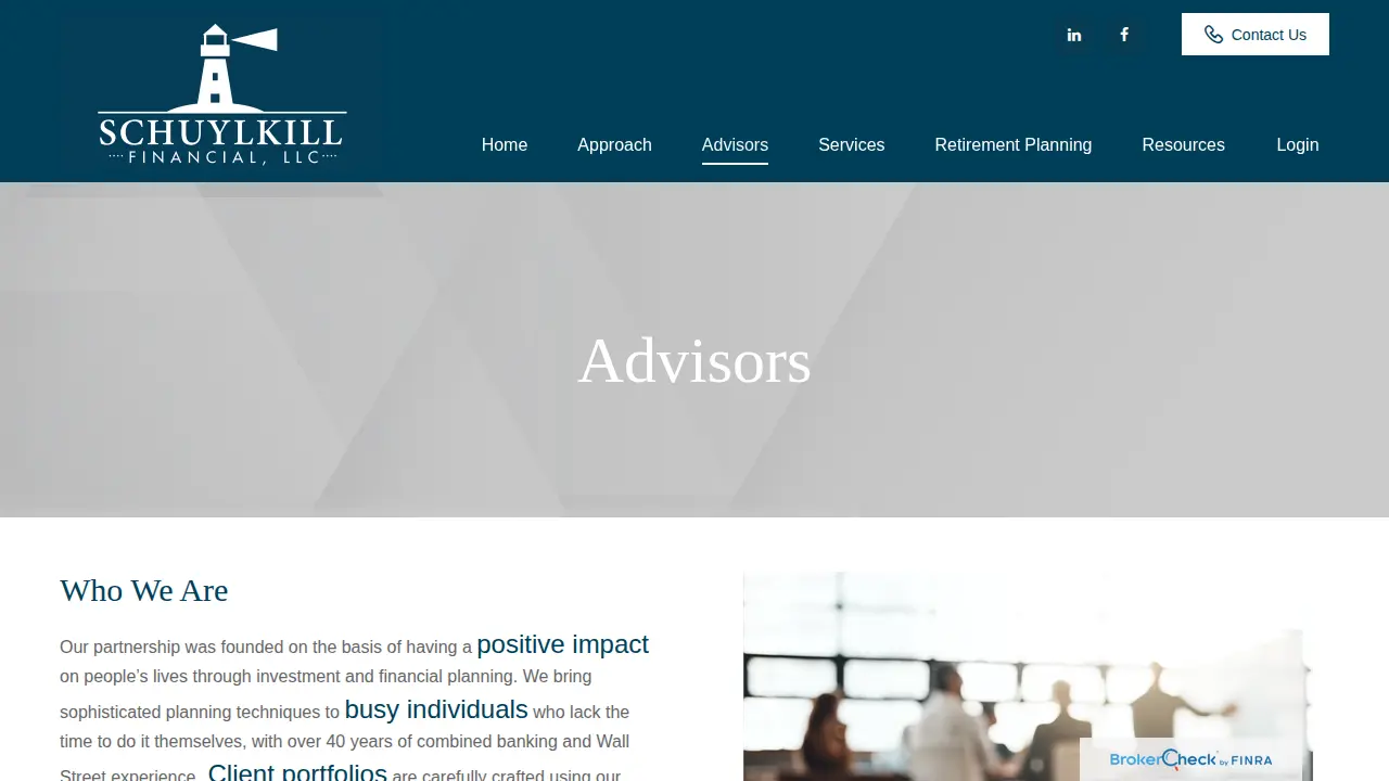 Schuylkill Financial LLC page