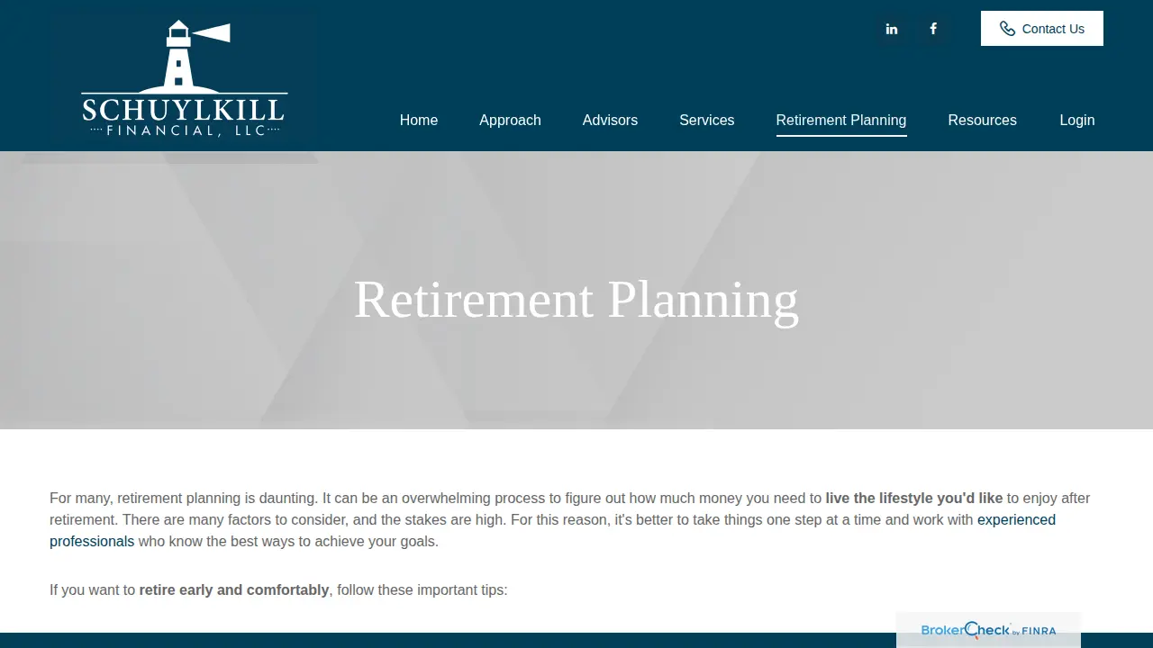 Schuylkill Financial LLC page