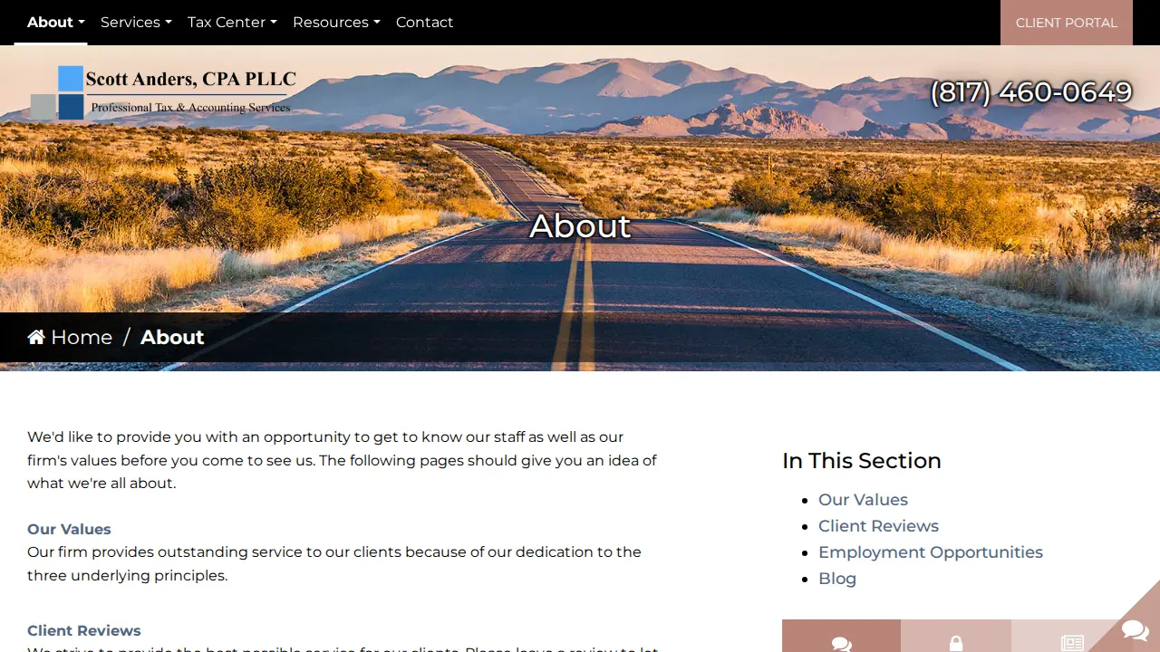 Scott Anders, CPA PLLC page