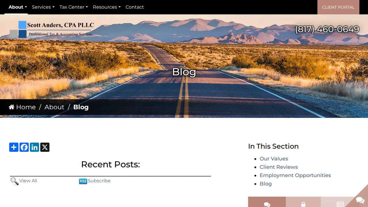 Scott Anders, CPA PLLC page