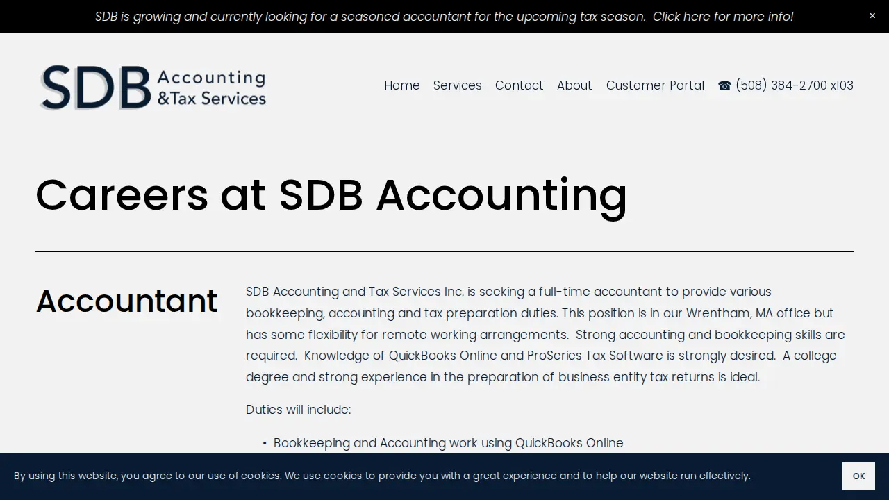 SDB Accounting & Tax Services Inc page