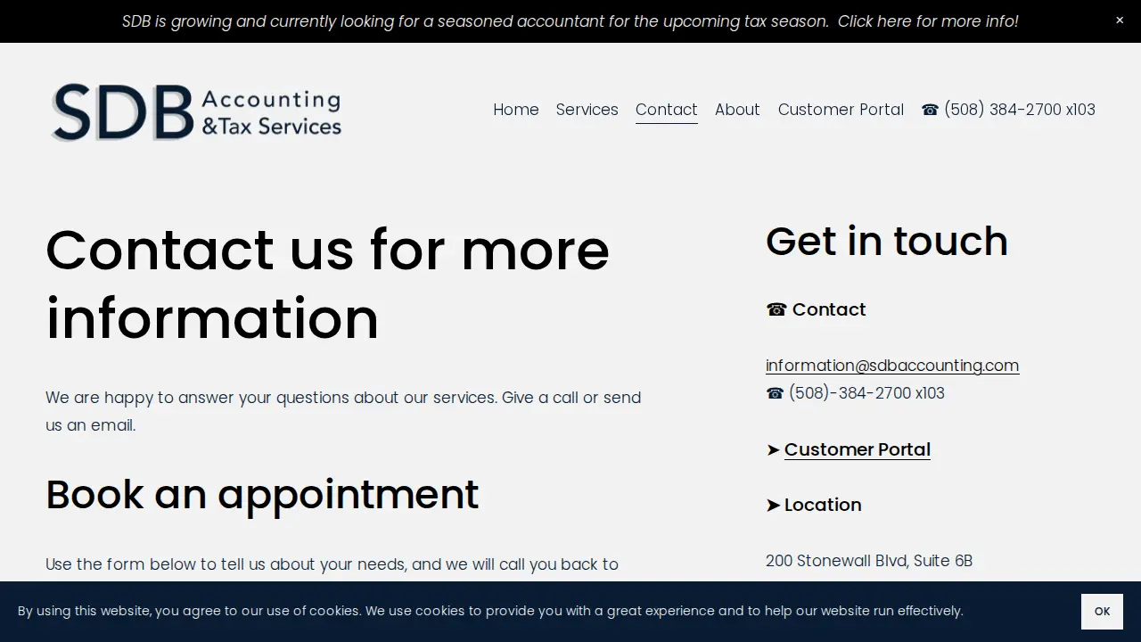 SDB Accounting & Tax Services Inc page
