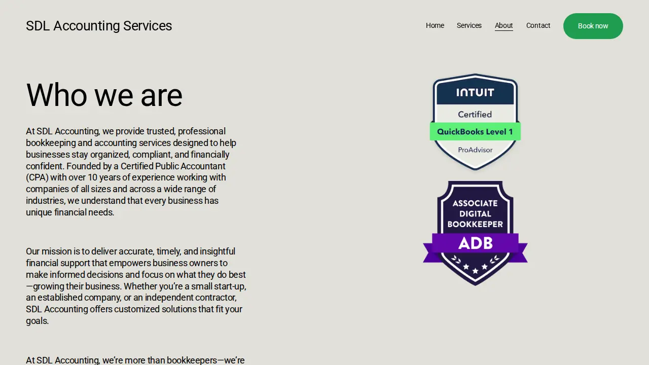 SDL Accounting Services LLC page