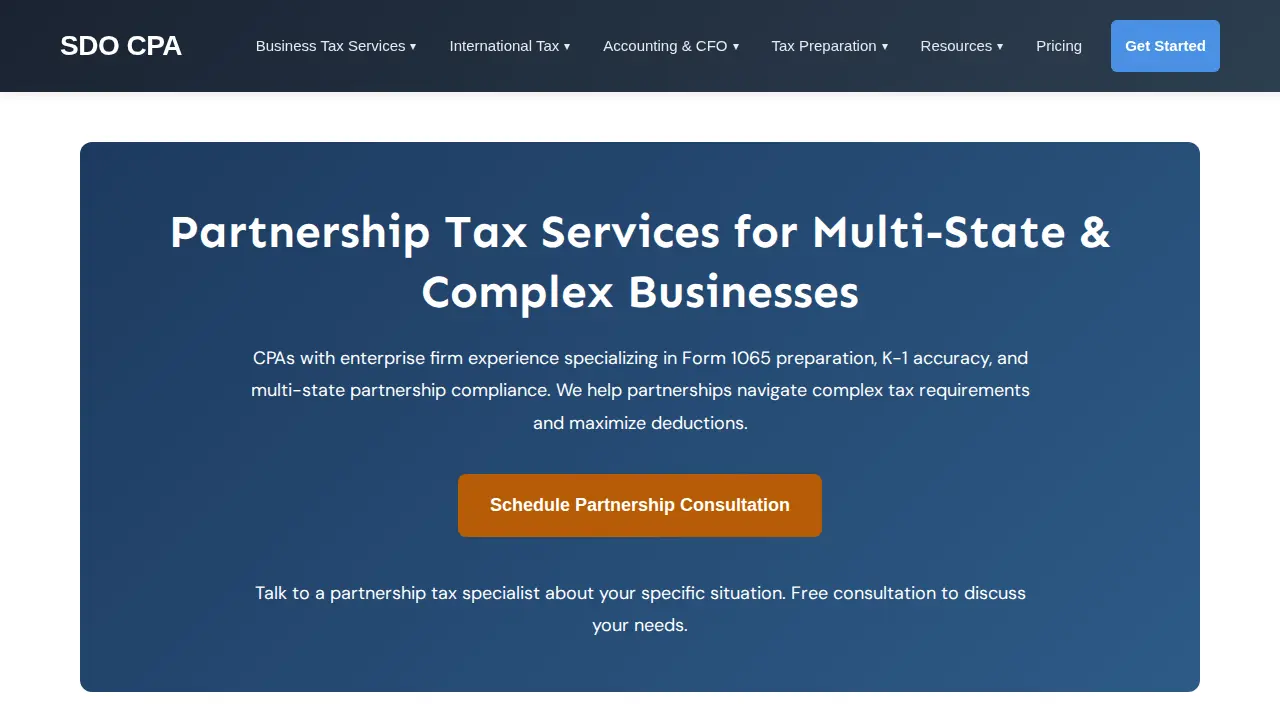 SDO CPA: Tax Preparation, Accounting, & Bookkeeping page