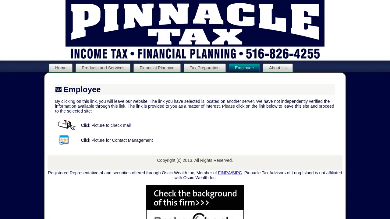 Pinnacle Tax Advisors of Seaford page
