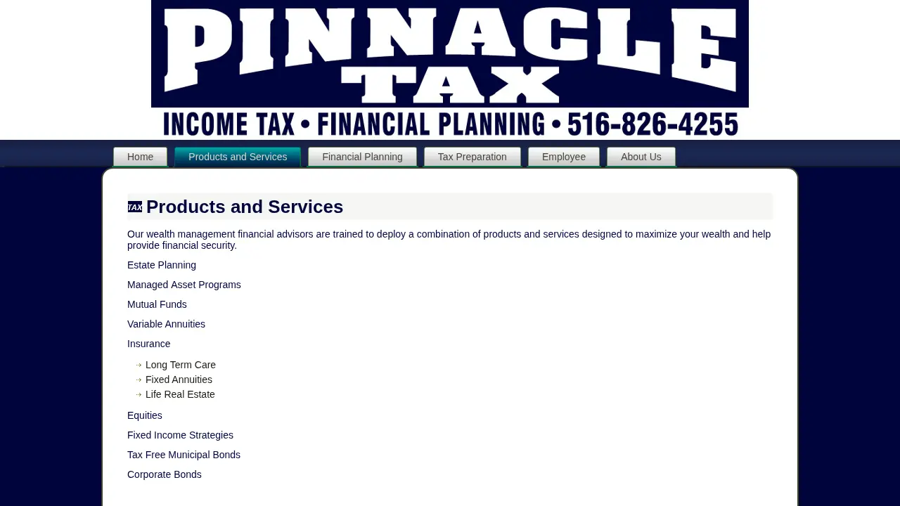 Pinnacle Tax Advisors of Seaford page