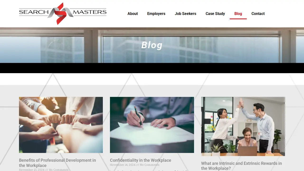 Search Masters NY page